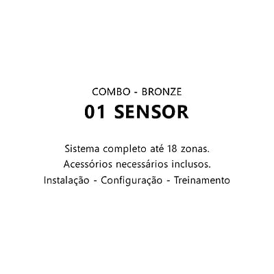 Combo ALARME - 01 Sensor - Bronze - Instalação INCLUSA