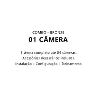 Combo CFTV - 01 Câmera - Bronze - Instalação INCLUSA